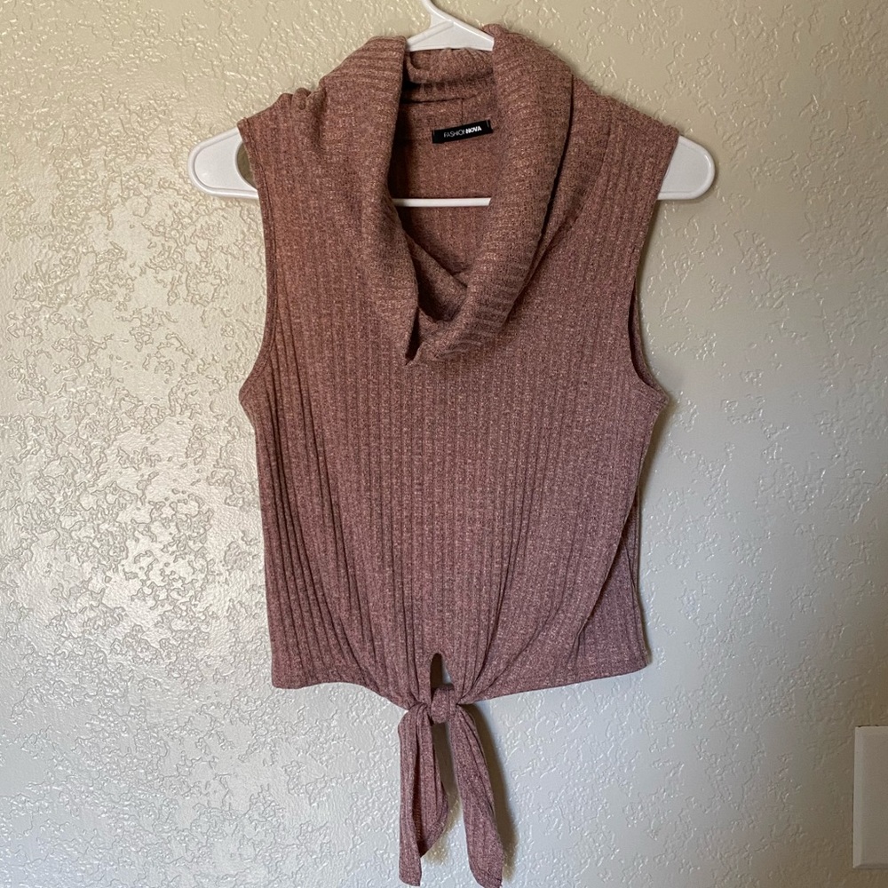 Cowl neck top